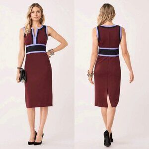 DIANE VON FURSTENBERG MARIBEL COLOR BLOCK DRESS 6